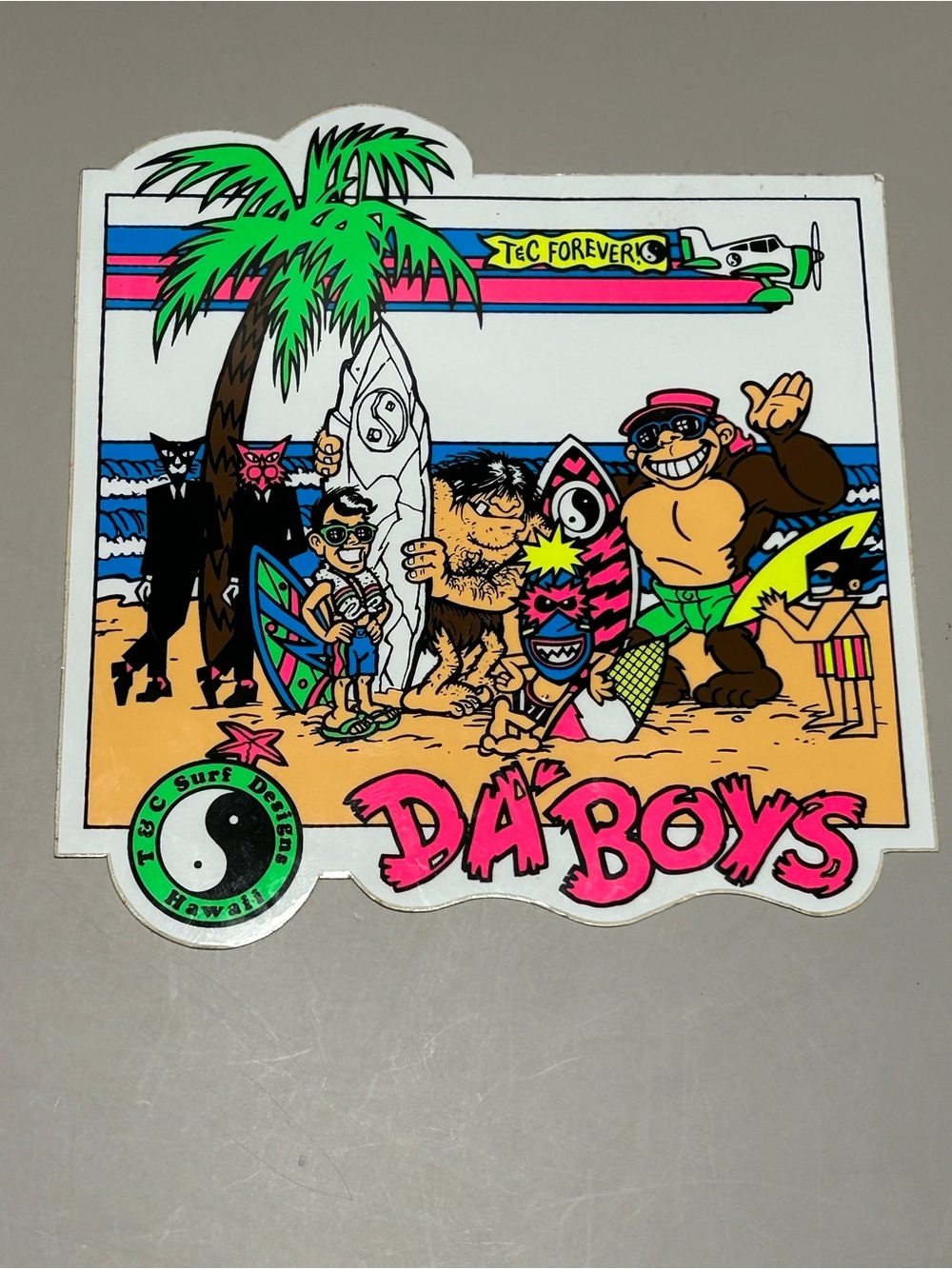 Vintage "Da' Boys" Sticker from Town & Country Surf Designs